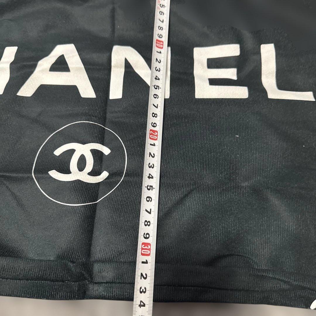CHANEL ブラック クッションカバー 約30cm x 70cm