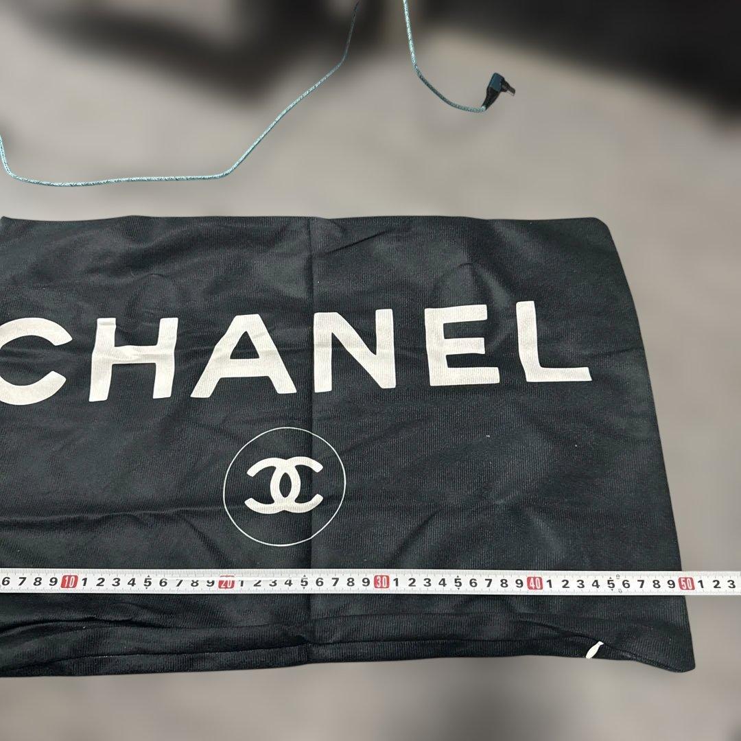 CHANEL ブラック クッションカバー 約30cm x 70cm