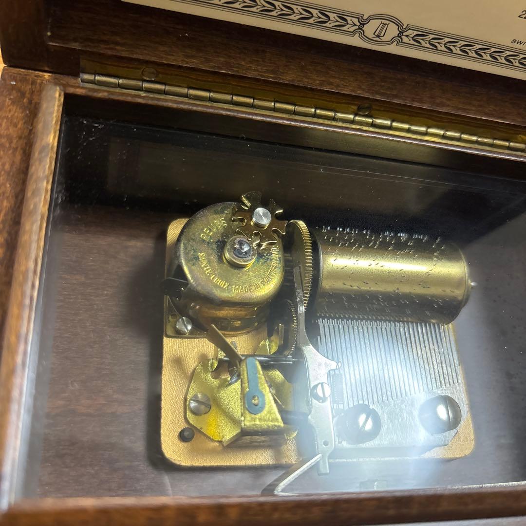 アンティーク　スイス製　REUGE リュージュ　オルゴール　2曲