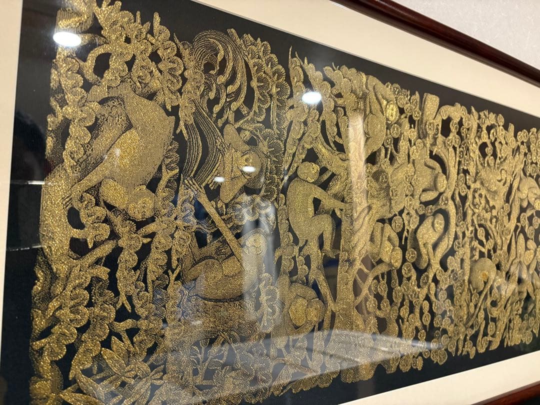 三猿モチーフの額