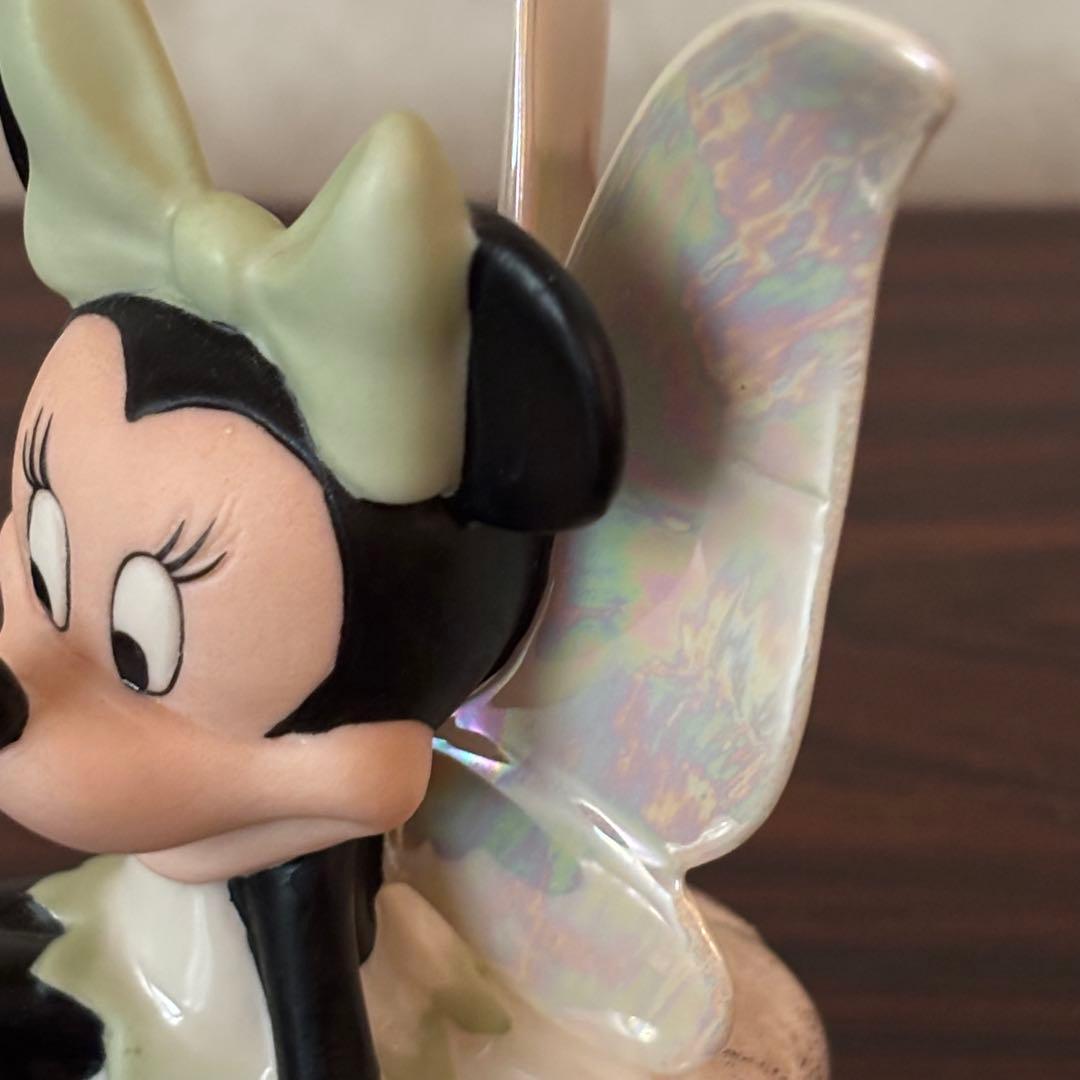 ディズニー　ミニー　妖精 フィギュア　陶器　置物