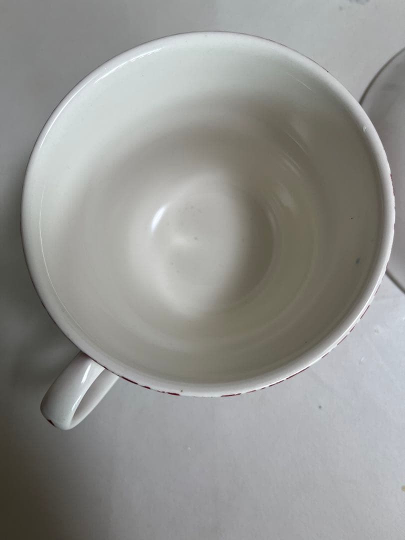 レア！！バーレイ burleigh レッドキャリコブレックファーストカップ