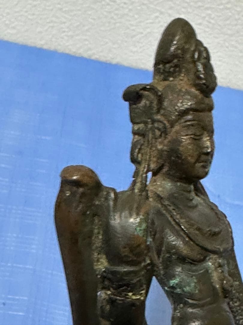 観音仏 中国仏像 キズある