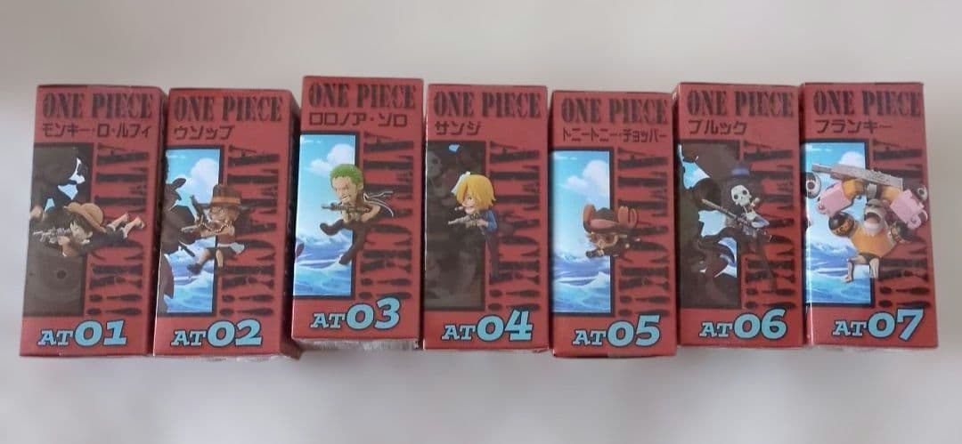 ワンピース フィギュア 7体セット　ミニメリー号ATTACK