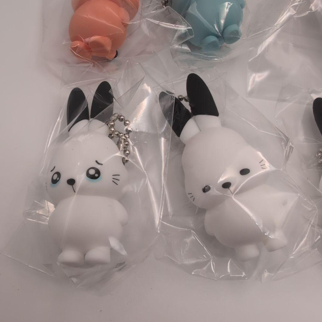 コンプ】ドコムス ドコうさ ガチャ マスコットキーホルダー 全6種