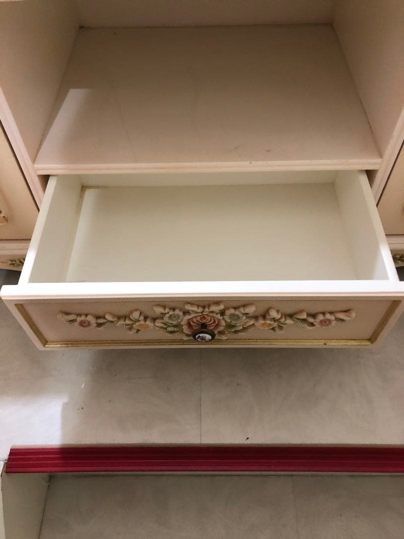 テレビ台 テレビボード ロココ調 アンティーク レトロ 花柄 収納本日だけ割引