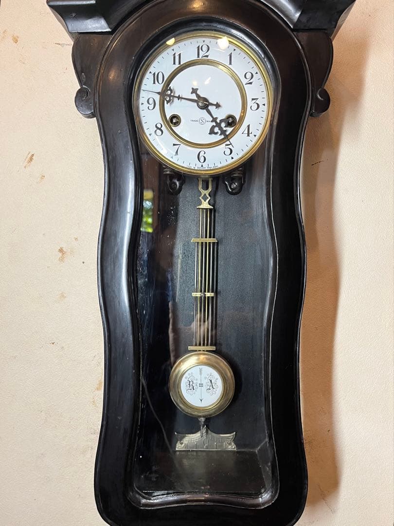 精工舎　ひさご　柱時計　古時計　振り子　ユンハンス　ゼンマイ　ボンボン　レトロ