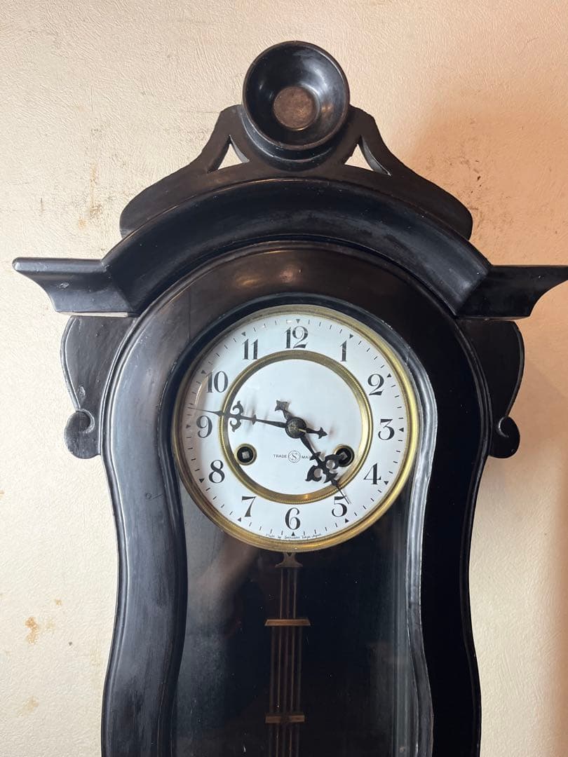 精工舎　ひさご　柱時計　古時計　振り子　ユンハンス　ゼンマイ　ボンボン　レトロ