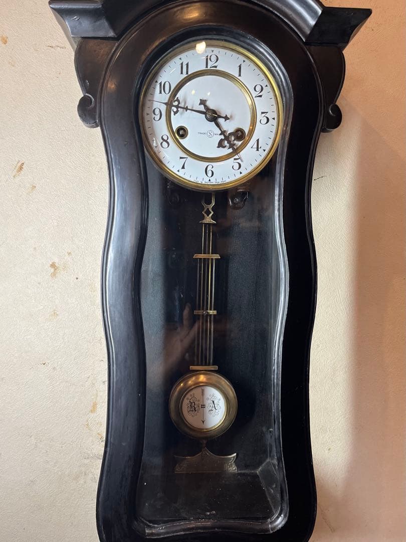 精工舎　ひさご　柱時計　古時計　振り子　ユンハンス　ゼンマイ　ボンボン　レトロ