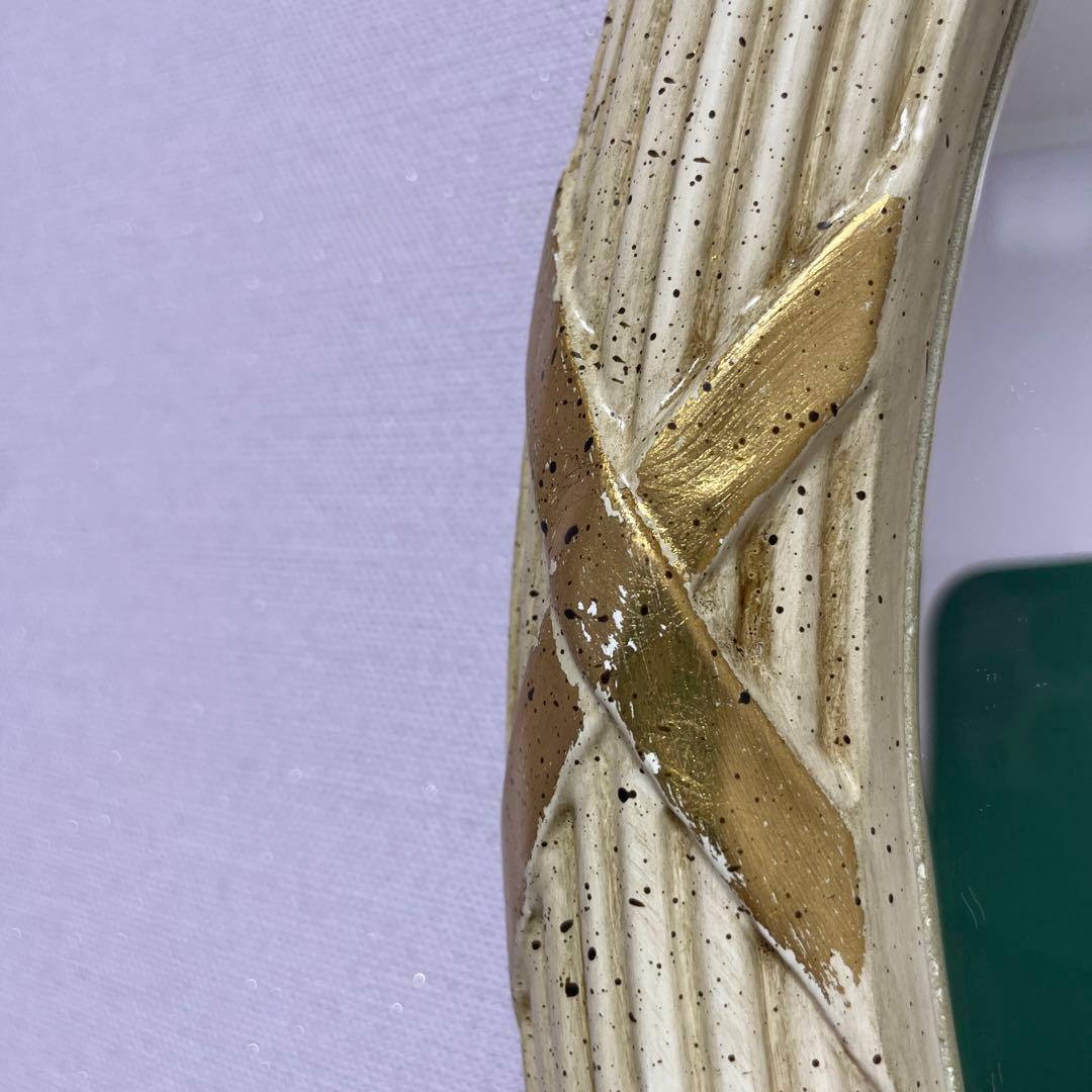 ロココ調楕円ミラー