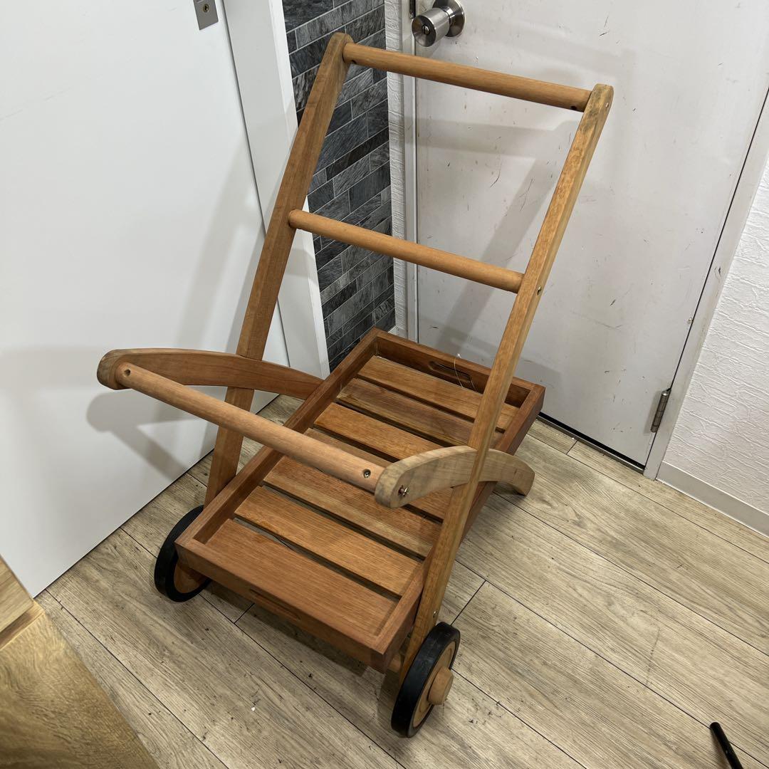 【未使用】希少　KOIZUMI　アンティーク　2段ワゴン　キッチン　ＢＢＱ　木製