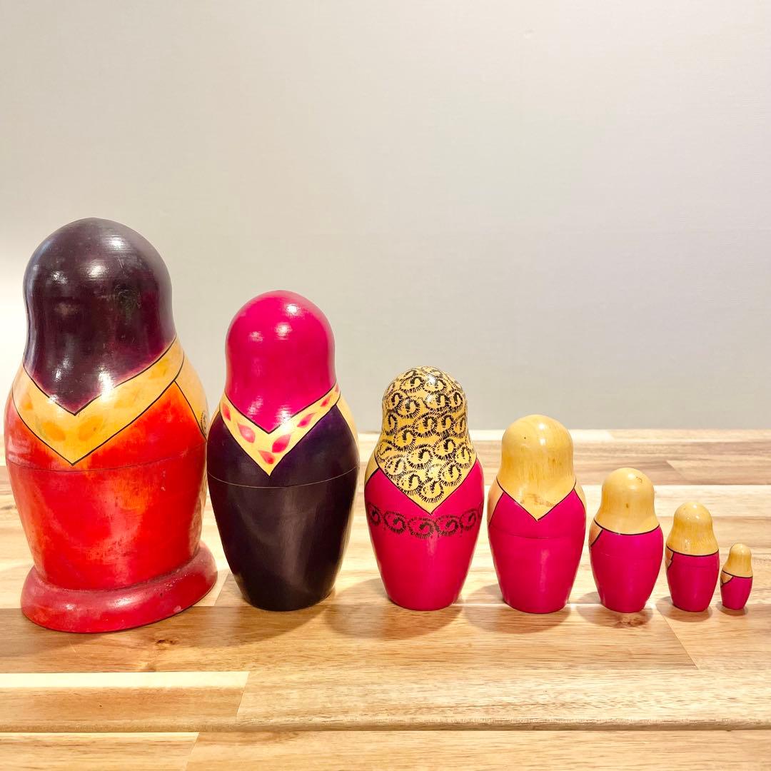 【レア】マトリョーシカ　7個組　ロシア製