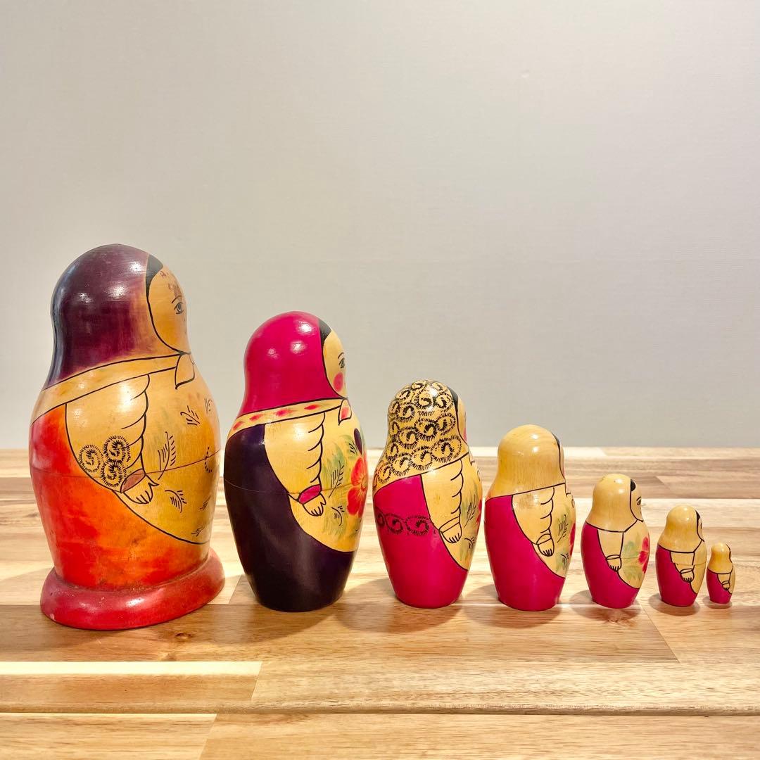【レア】マトリョーシカ　7個組　ロシア製