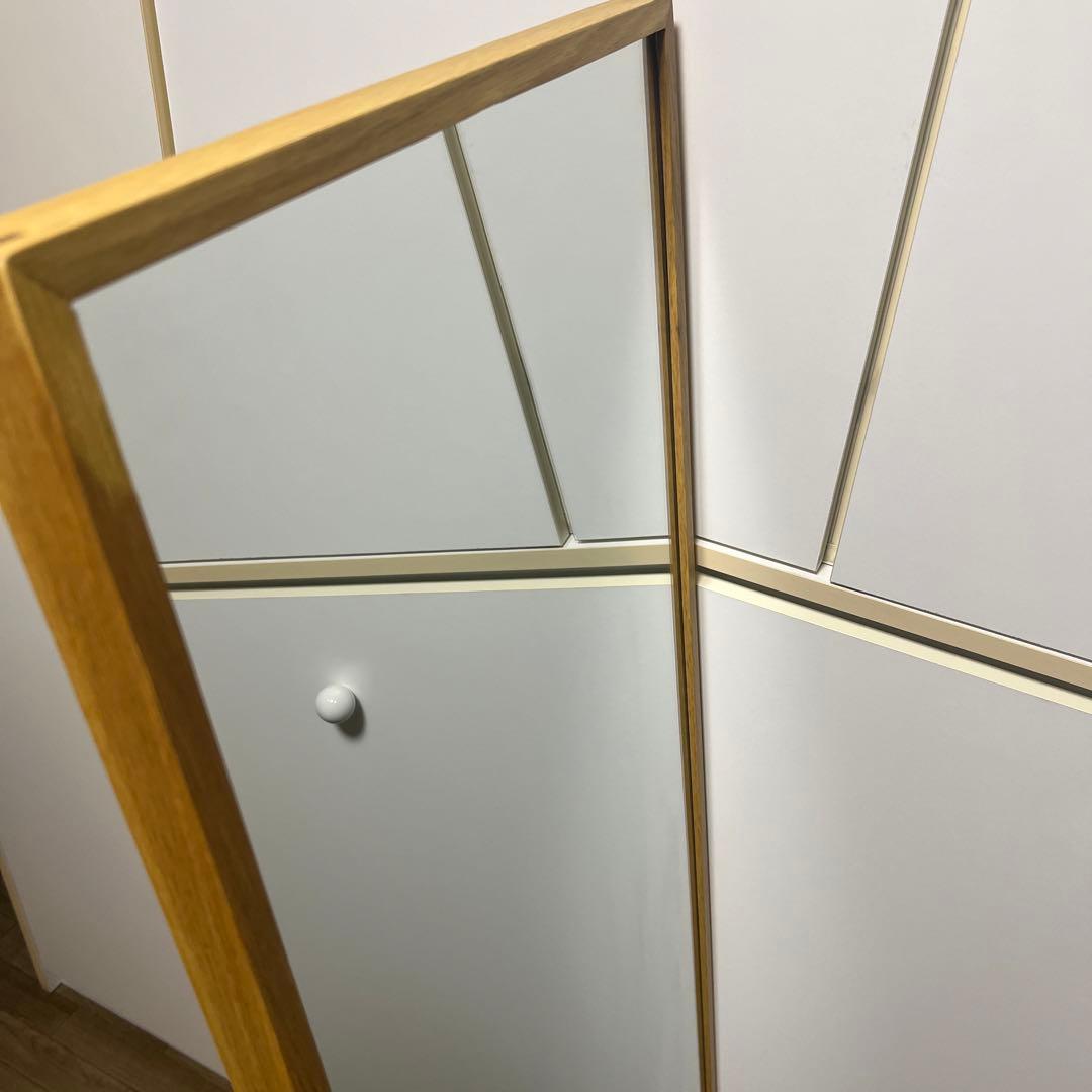 無印良品 オーク材スタンドミラー 大