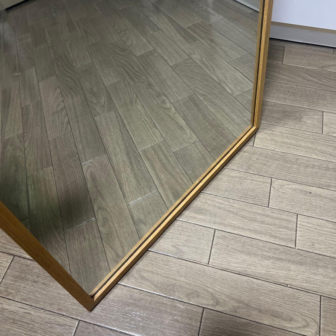 無印良品 オーク材スタンドミラー 大