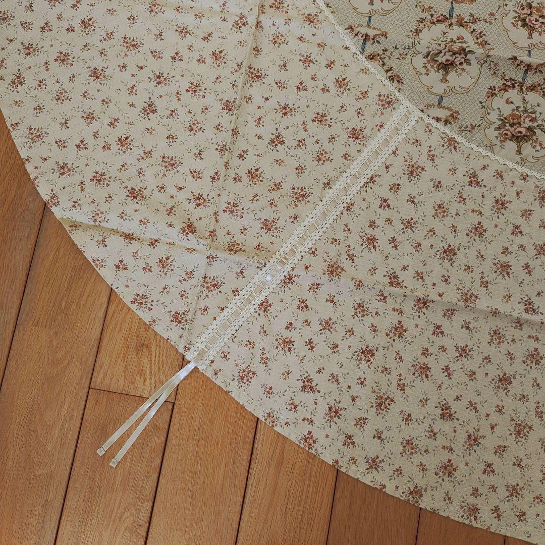 マニー ファブリック　ローズ　リボン テーブルクロス 新品