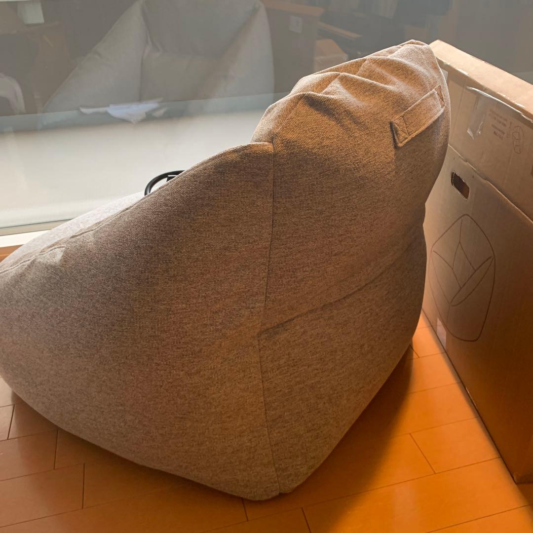 無印　空気でできたソファ　グレー