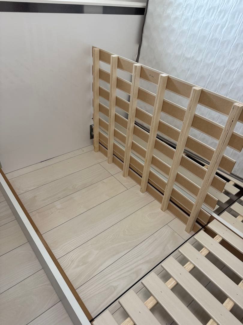 ニトリダブルベッドフレーム ダブルベッド フレーム 白 NITORI