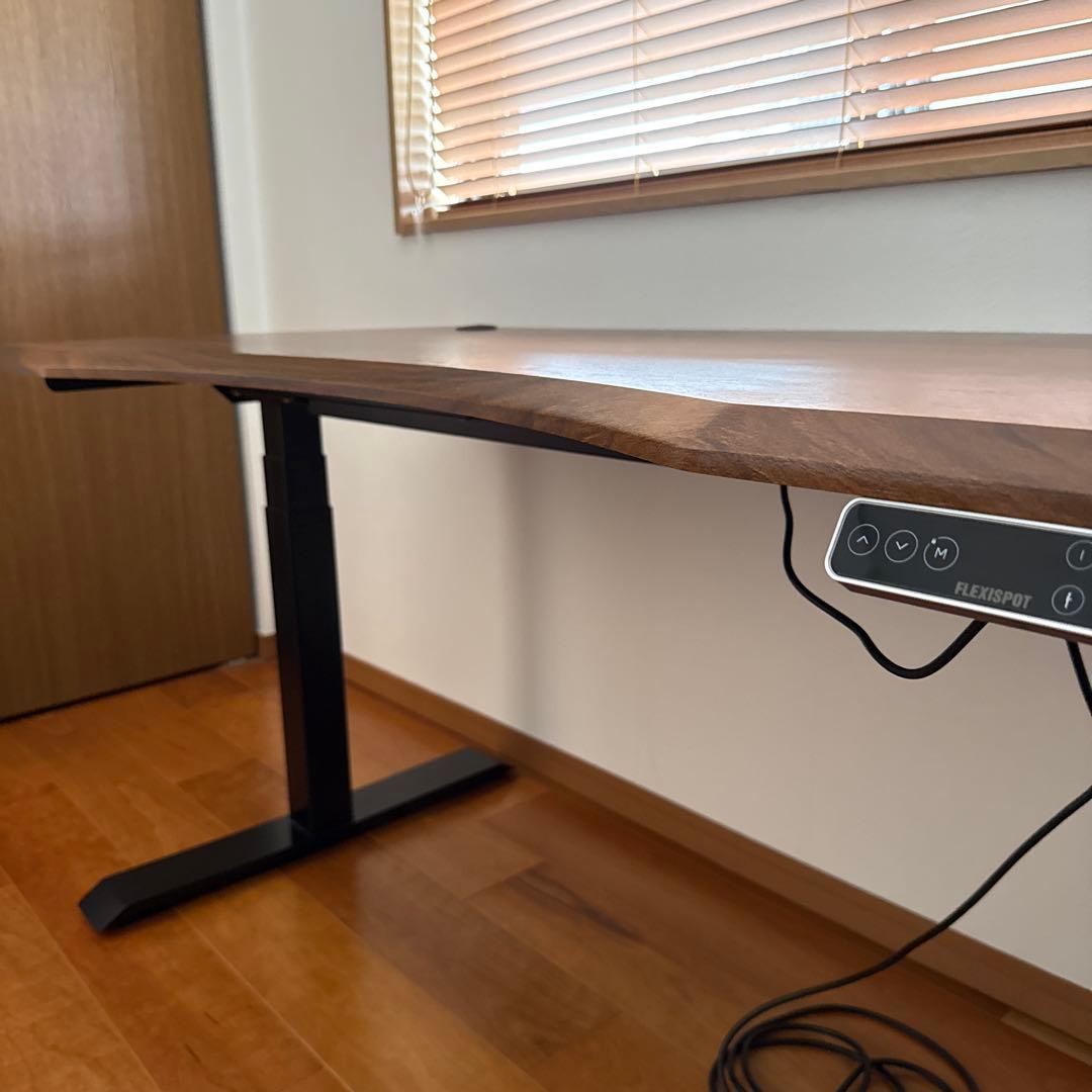 Flexispot 電動昇降デスク E7 カーブ型天板付き（140×70cm）
