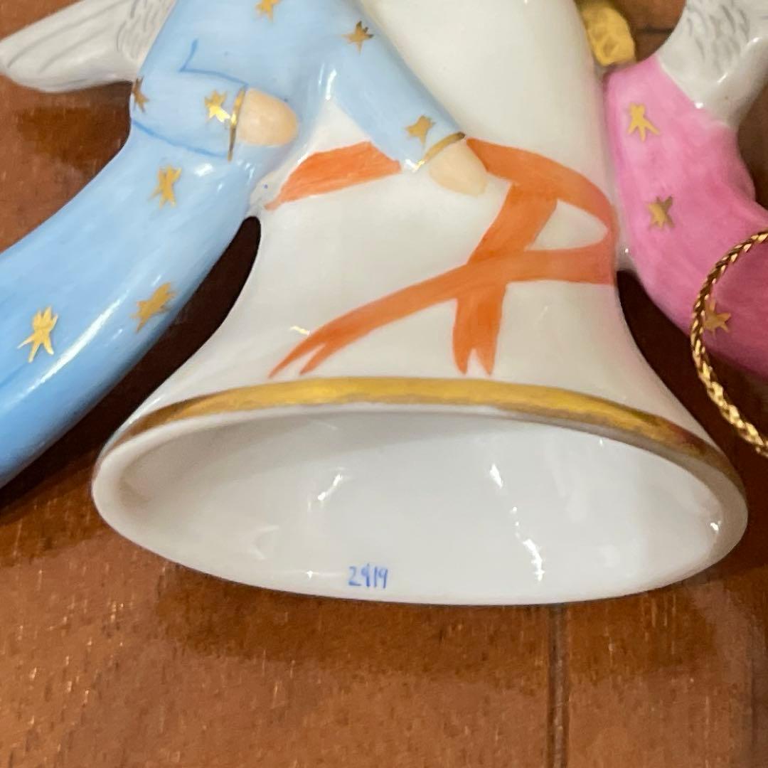 ヘレンド⚫︎クリスマス　天使の陶器　オーナメント