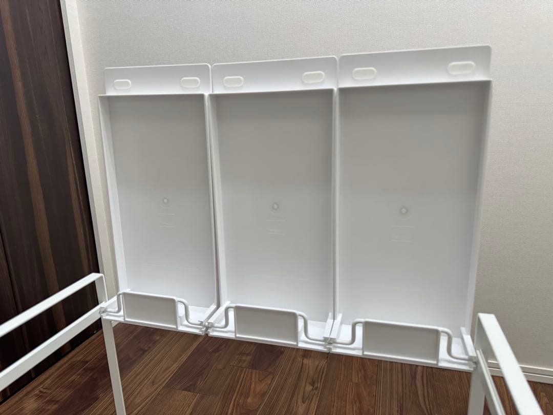 蓋付き目隠し分別ダストワゴン タワー 3分別