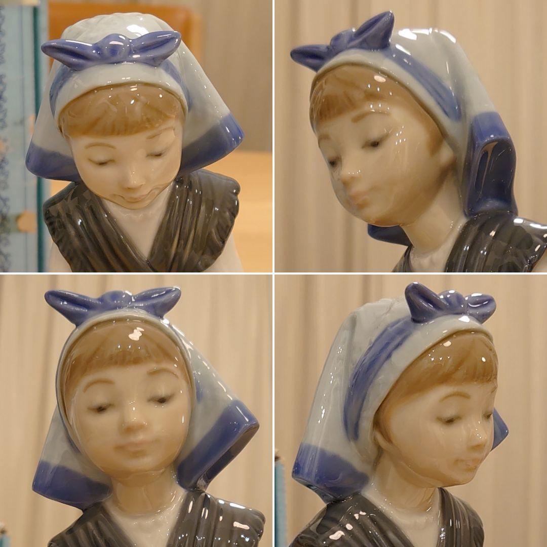 極美品 絶版 箱付】リヤドロ LLADRO 5202「少女と2匹のアヒル」