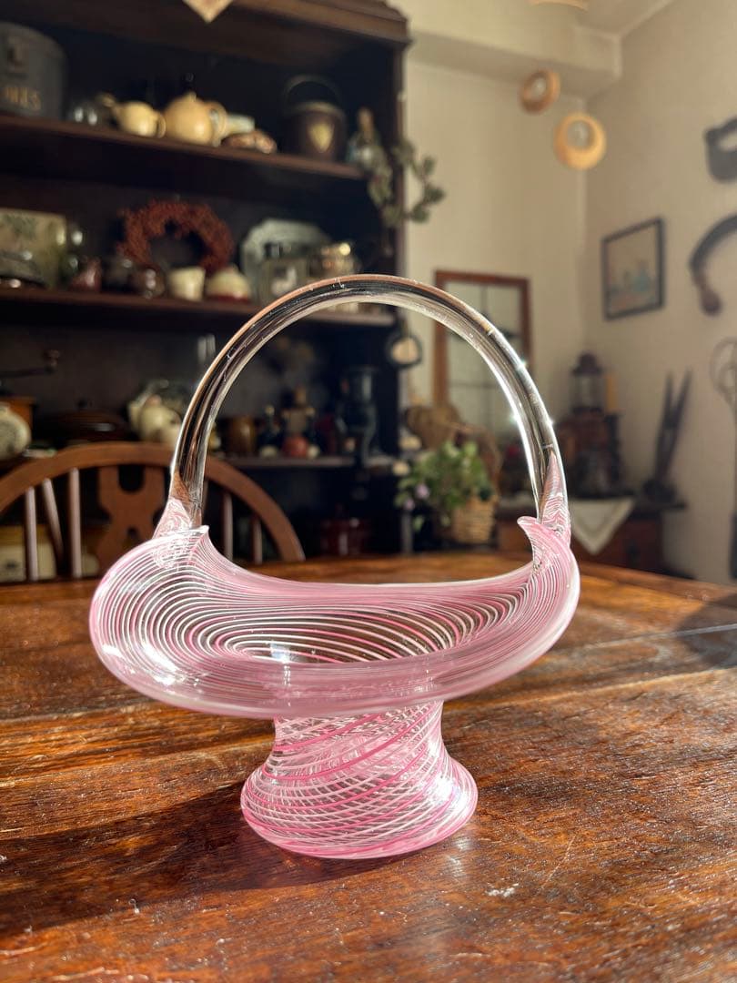 ベネチアングラス ムラーノ ガラス バスケット - メルカリ