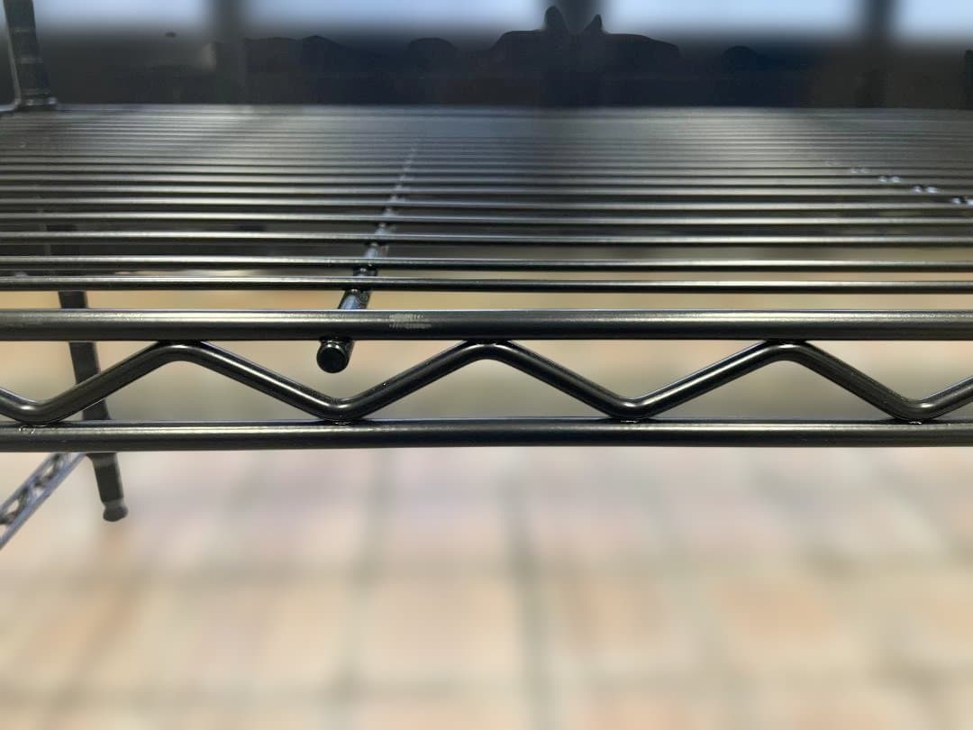 HOME ERECTA 3方クロスバー黒アクリル板×3※ポール天キャップ1個無し