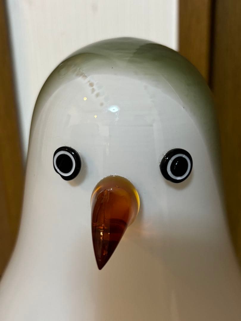 ヤマギワ 岩津ガラス ペンギン 大きなガラスのフロアスタンド 硝子細工