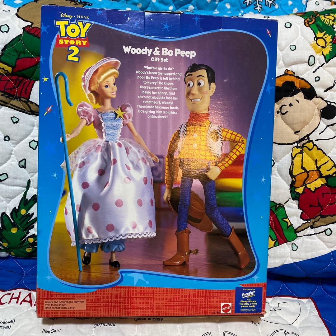 激レア】マテル トイ・ストーリー2 ウッディ(キス)&ボーピープ ギフト