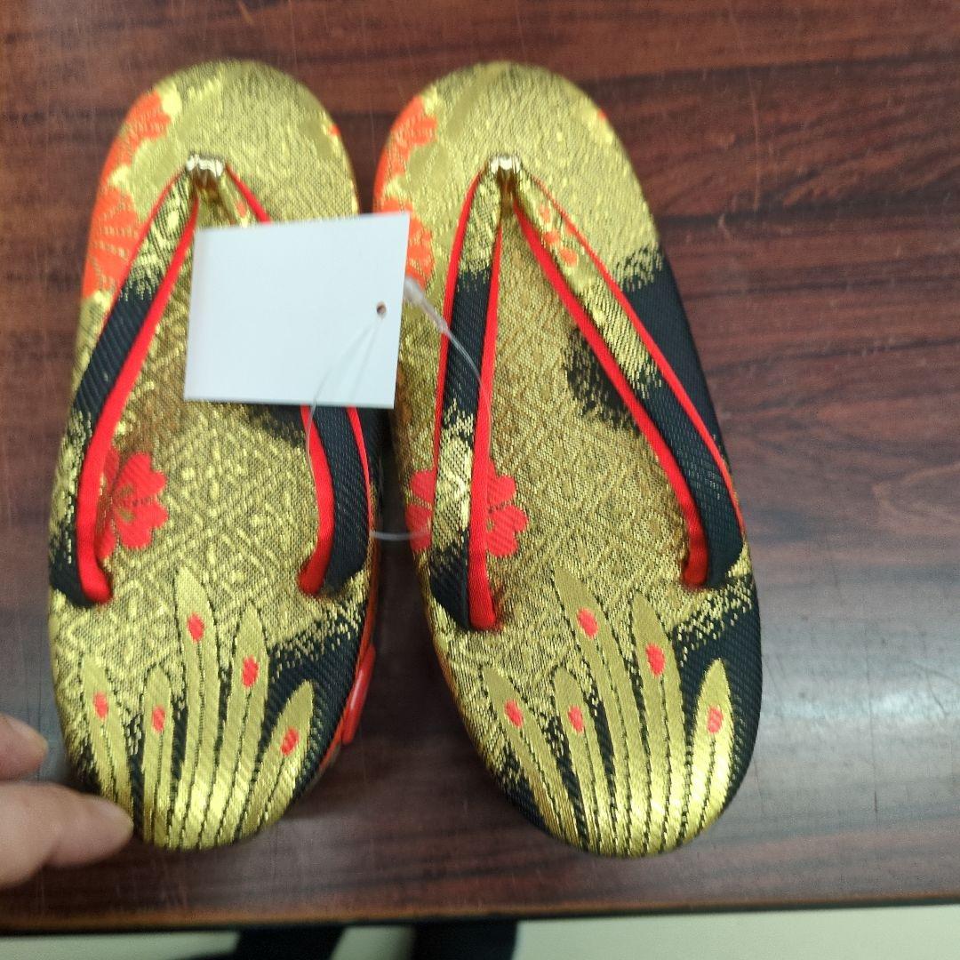 七五三 はこせこセット　18センチ未使用タグ付き　金黒