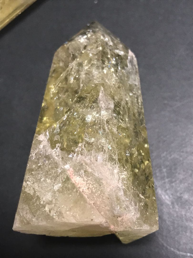 レインボーシトリン 六角柱