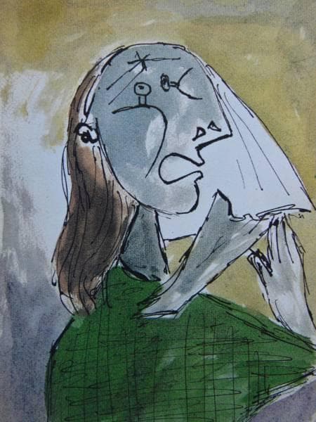 パブロ・ピカソ、【泣く女】、希少画集画、新品高級額・額装付 - メルカリ