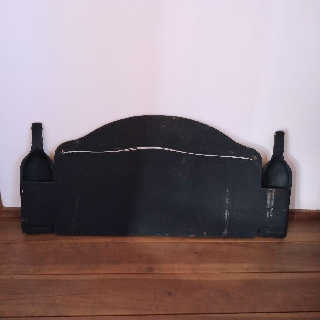 ワイン 木製 パネル 白/赤ワイン 黒板 温度計付き サインボード アンティーク