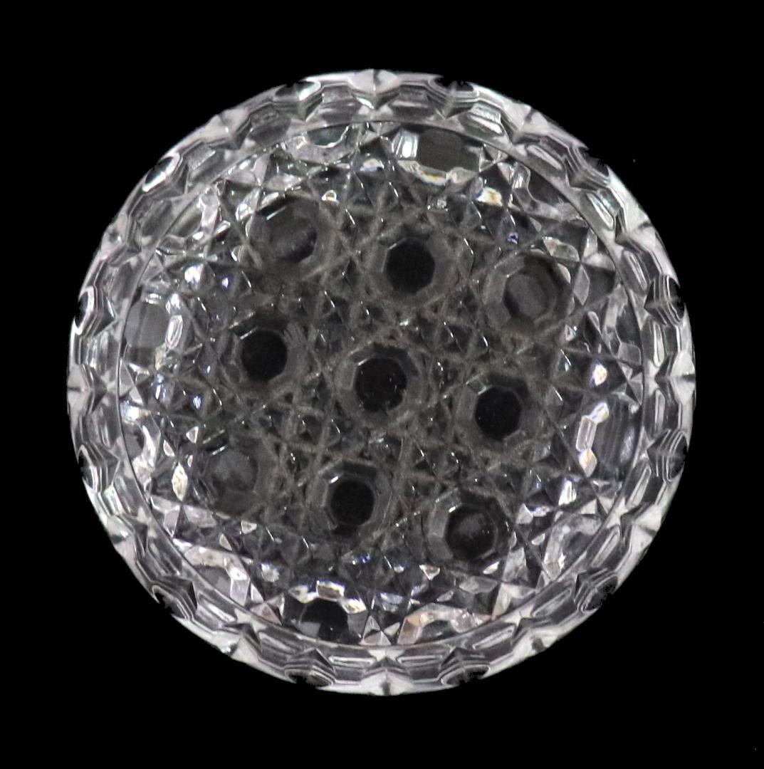 オールド・バカラ 稀少 丸型 切子皿 トレイ ディアマン・ピエーリー 小皿