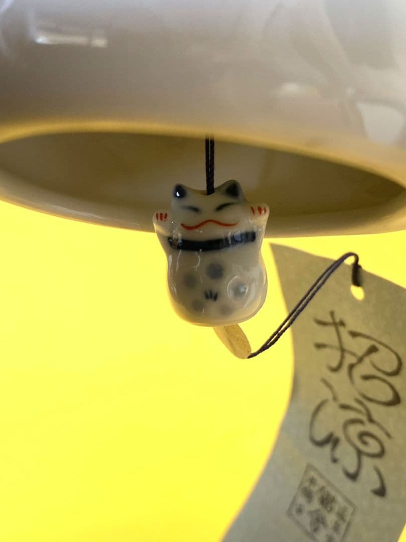美品 】【 レア品 】猫舎道楽堂本舗 招き猫の風鈴 - メルカリ