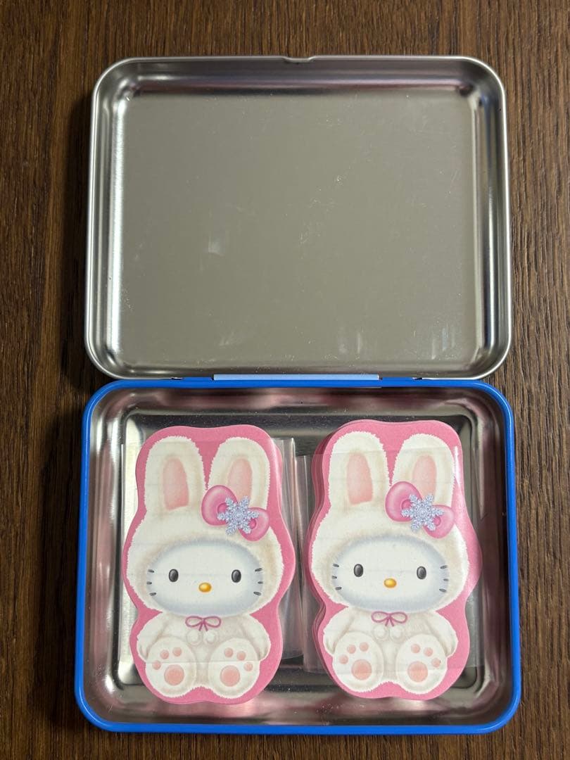 レア♡サンリオ♡キティ 北海道限定 雪うさぎ 缶入りメモ 2000年