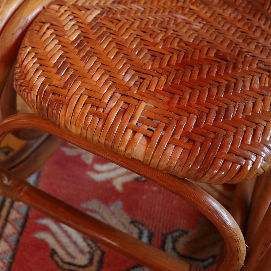 ロッキングチェア　キッズチェア　ラタン　籐