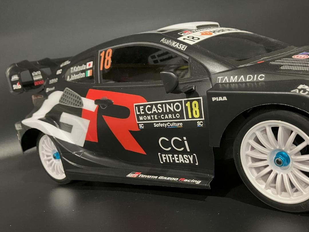 タミヤRCボディ ヤリス WRC2025 ラリーモンテカルロ 勝田選手 - メルカリ