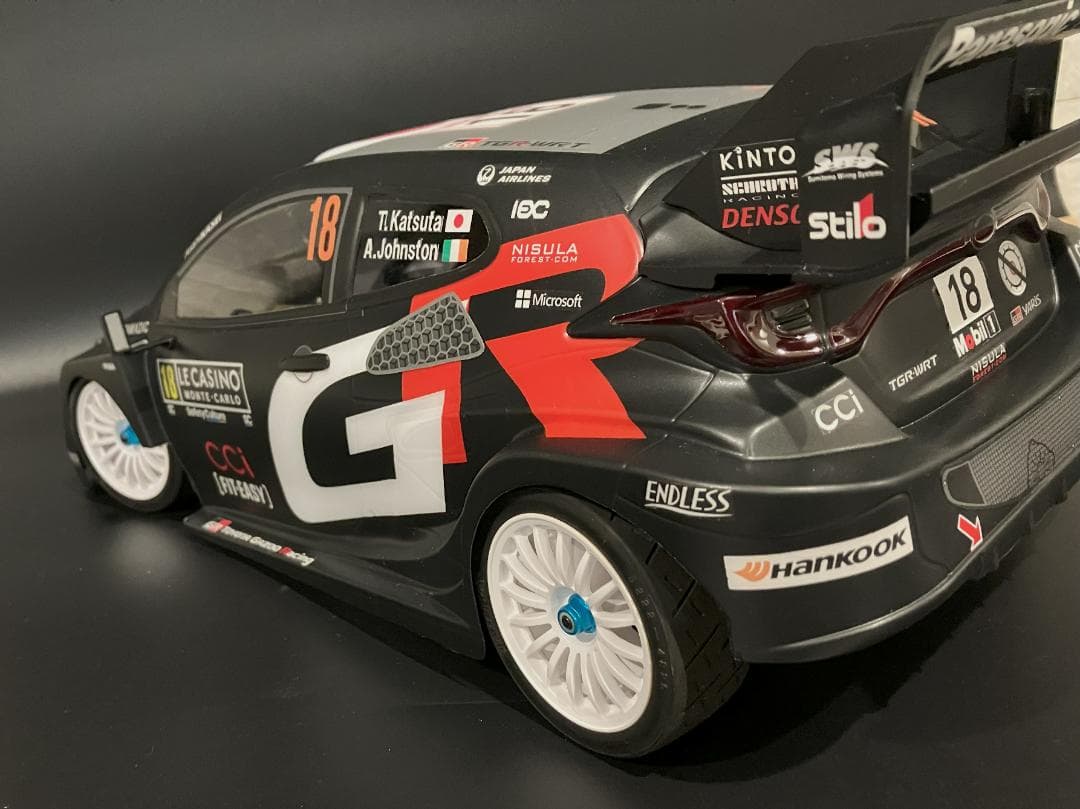 タミヤRCボディ ヤリス WRC2025 ラリーモンテカルロ 勝田選手 - メルカリ