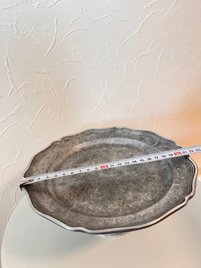 co+fe コフェ　アルミ　花リムオーバルコンポート　21cm 未使用