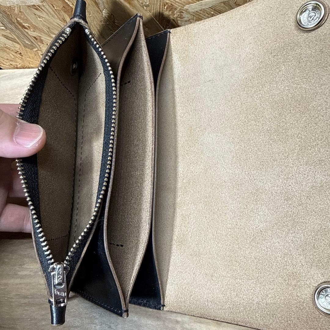 ホーウィン社 クロムエクセル 180 トラッカーウォレット タロン 茶芯 Ni