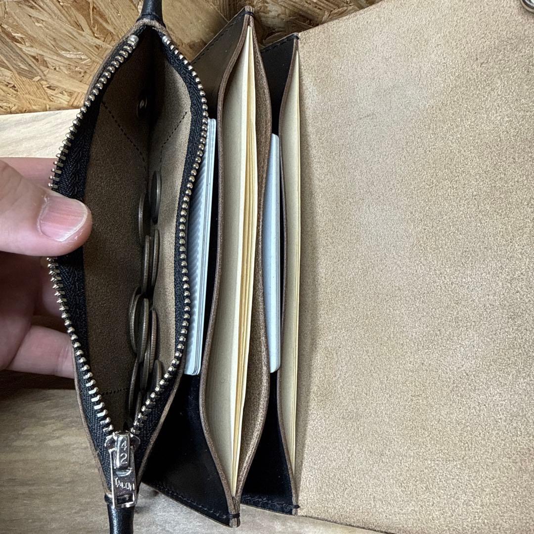 ホーウィン社 クロムエクセル 180 トラッカーウォレット タロン 茶芯 Ni