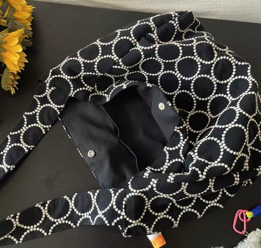 ハンドメイド　タンバリン　ショルダー　バッグ　ミナペルホネン