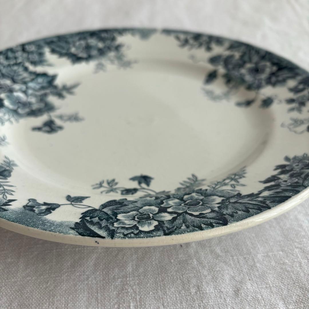 フランスアンティーク ムーランデルー Marie Louiseプレート2枚セット