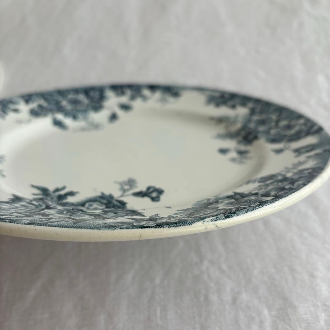 フランスアンティーク ムーランデルー Marie Louiseプレート2枚セット