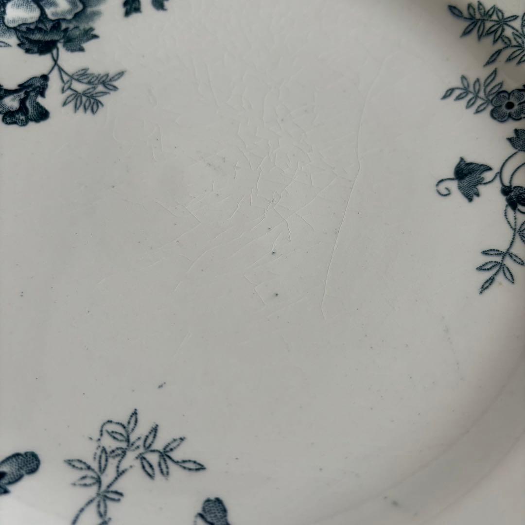 フランスアンティーク ムーランデルー Marie Louiseプレート2枚セット