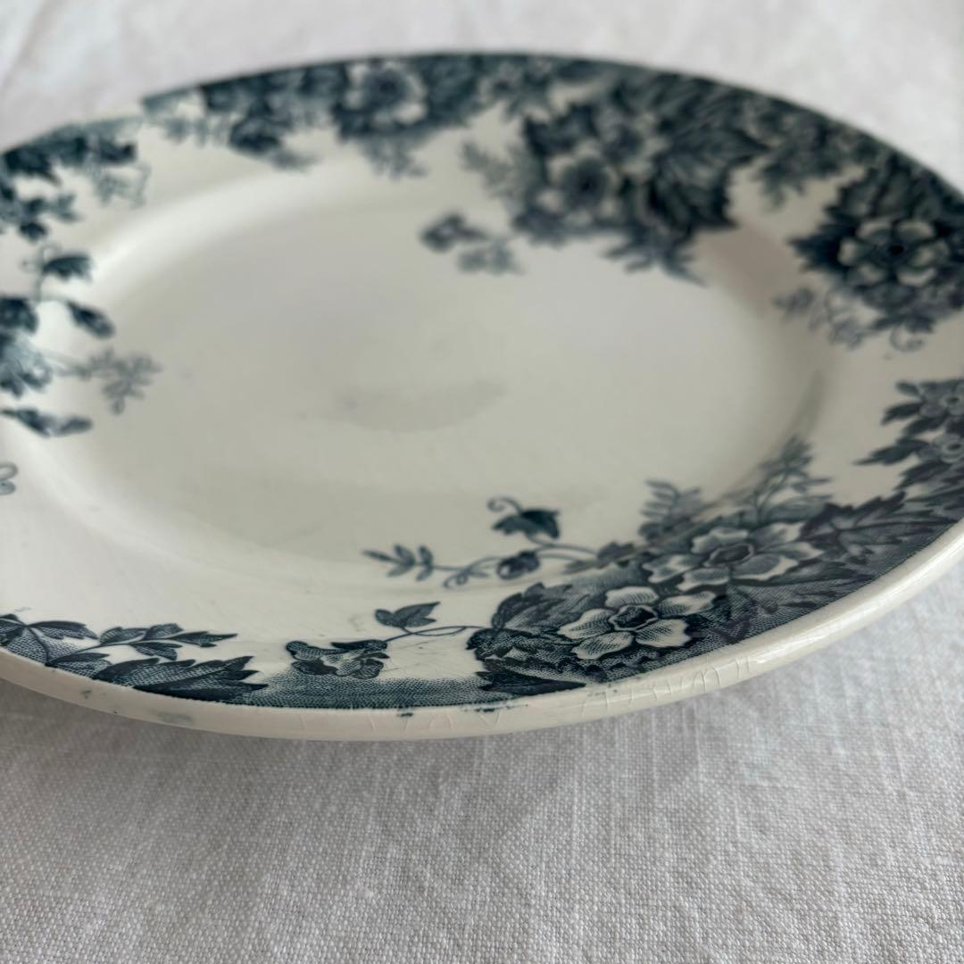 フランスアンティーク ムーランデルー Marie Louiseプレート2枚セット