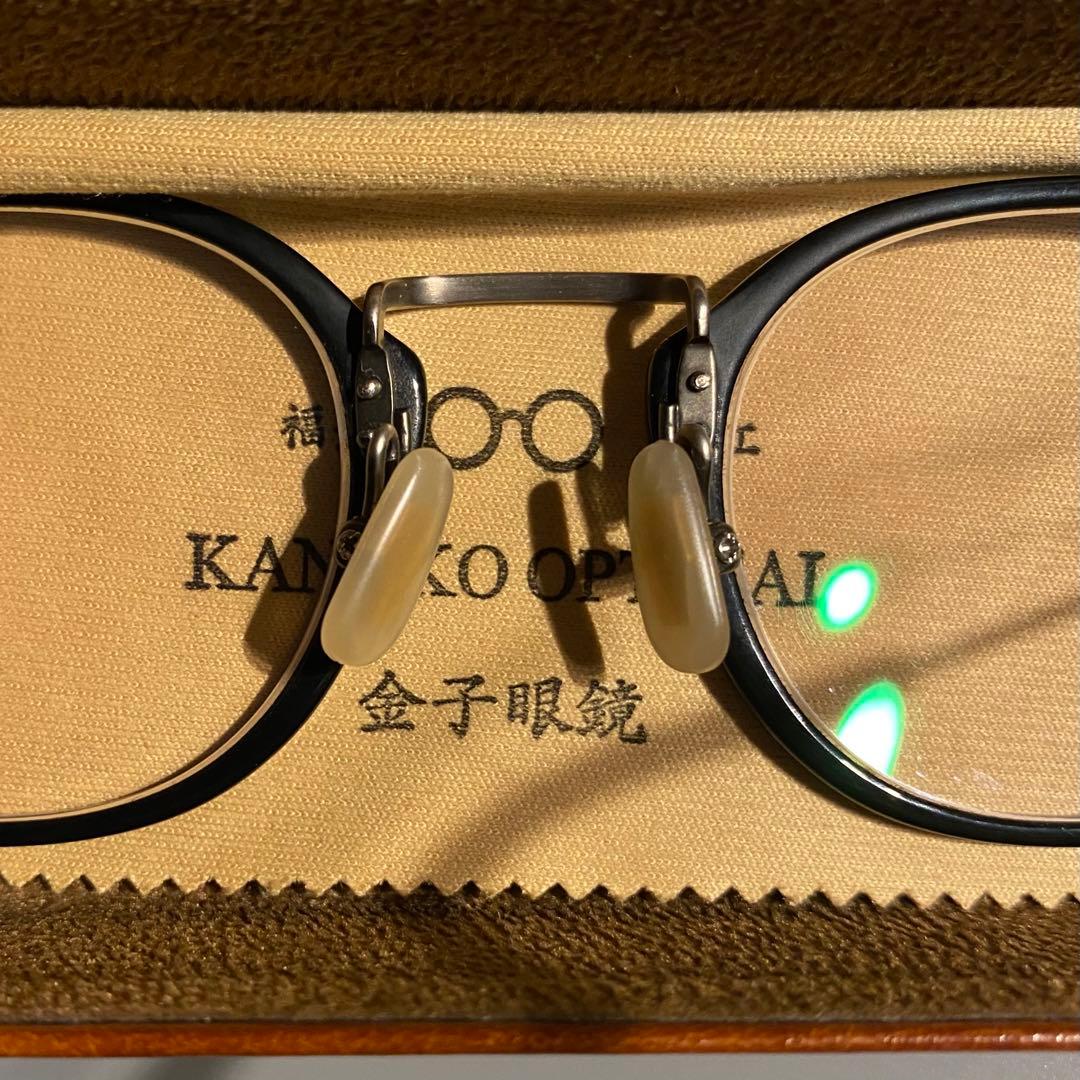 金子眼鏡 KANEKO OPTICAL VINTAGE KV-83 BK 黒 - メルカリ