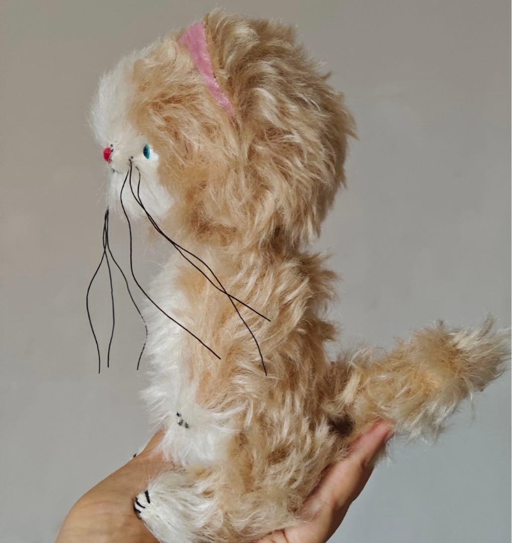 逞しい猫さん ぬいぐるみ アーティストベア 海外作家様 ハンドメイド ねこ